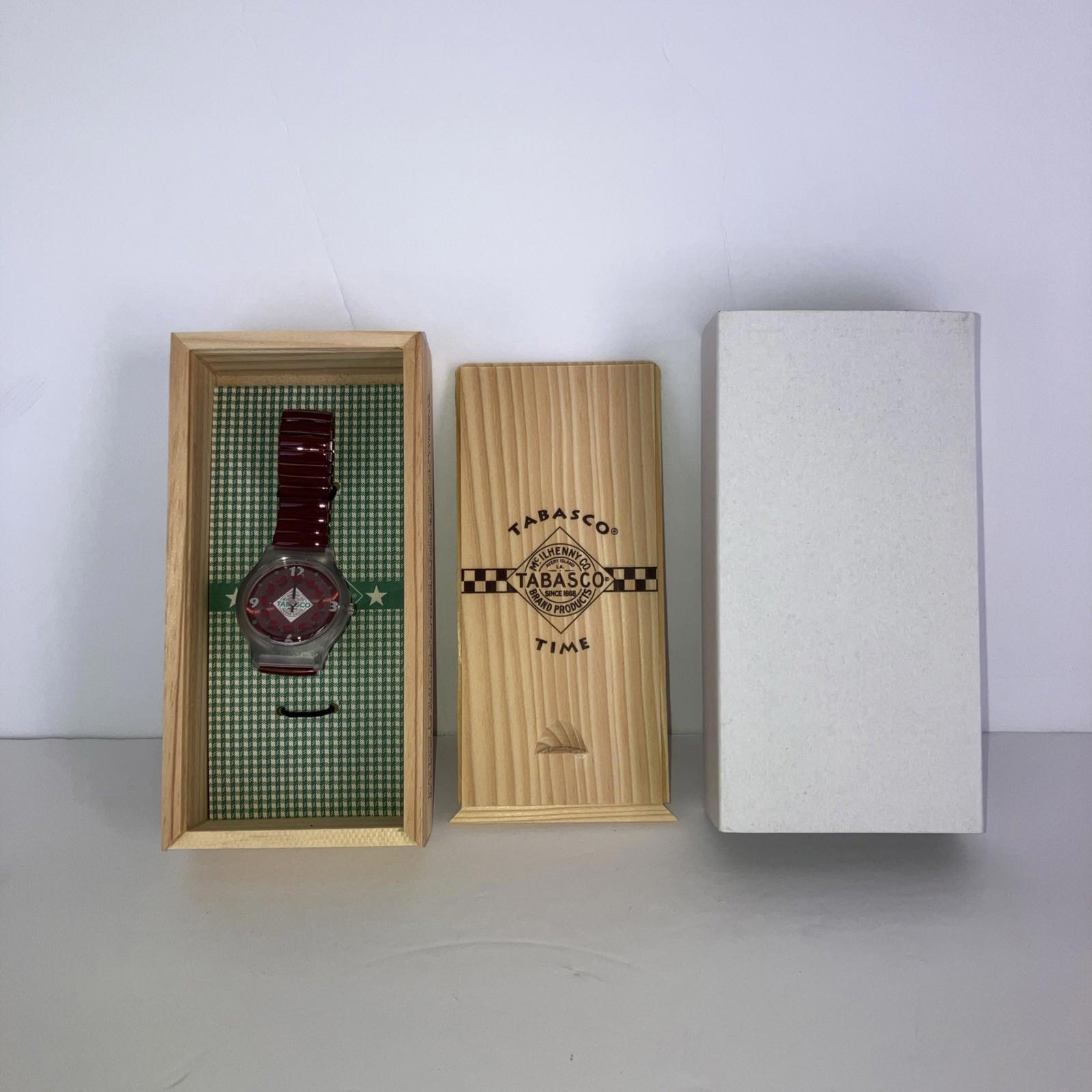 Vintage Tobasco Wristwatch Collectible Brand New WCollectible Box Very Rare